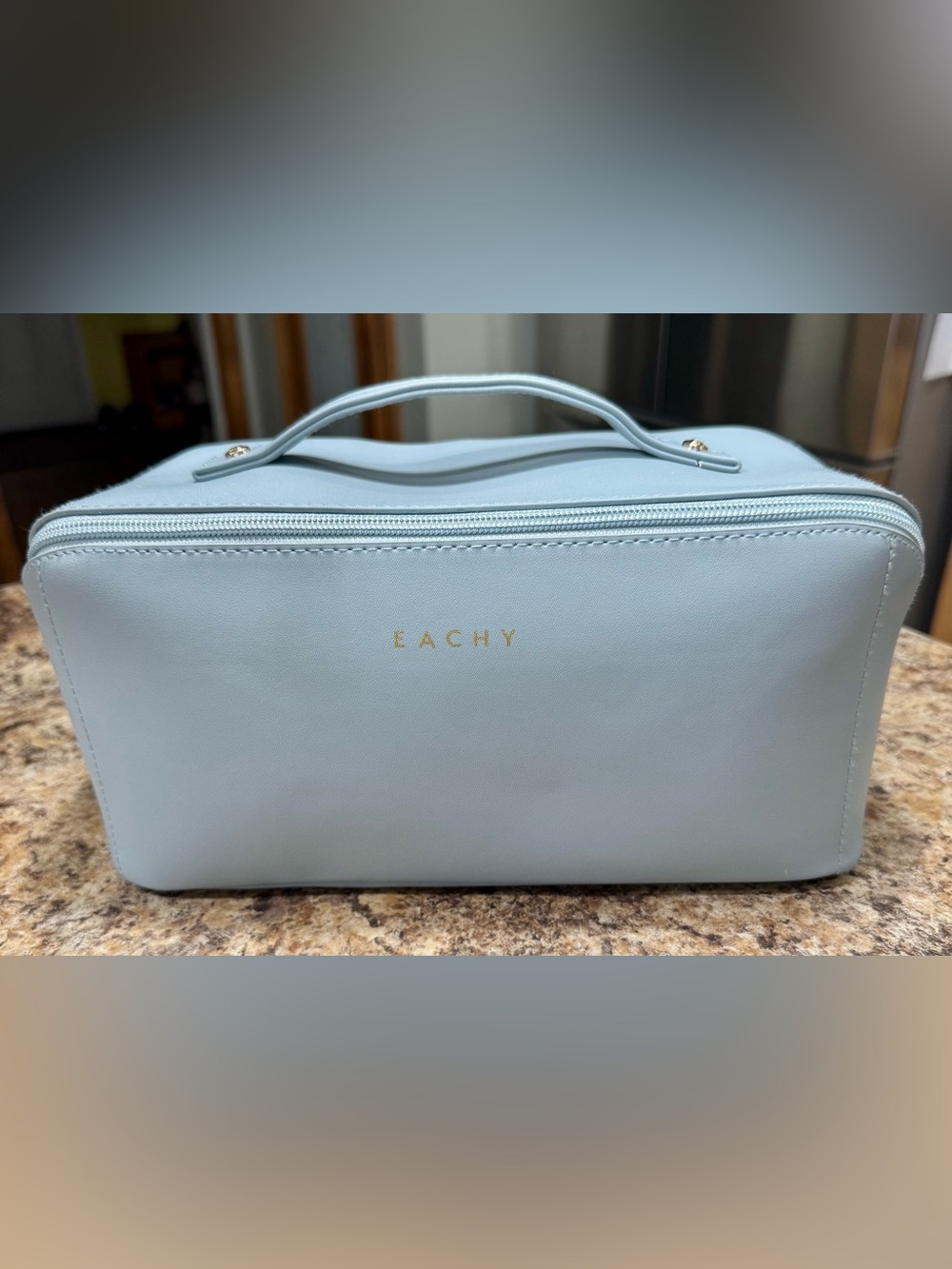 Lachy Blue Travel Multi Compartment Cosmetic Case New